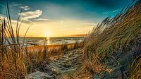 North Sea with the dunes in Digital Art