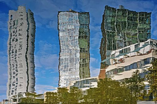 Ship builders harbour reflection, Rotterdam