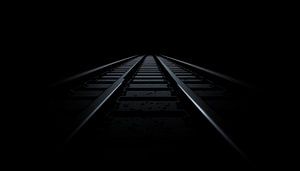 Train track portrait