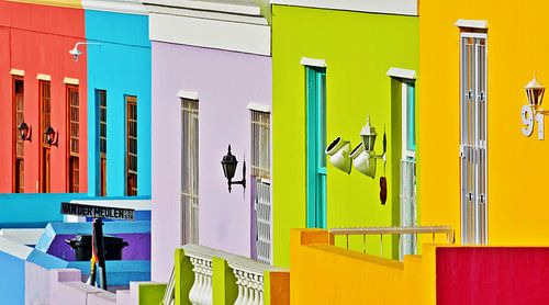 colorful houses in Bo Kaap in Cape Town