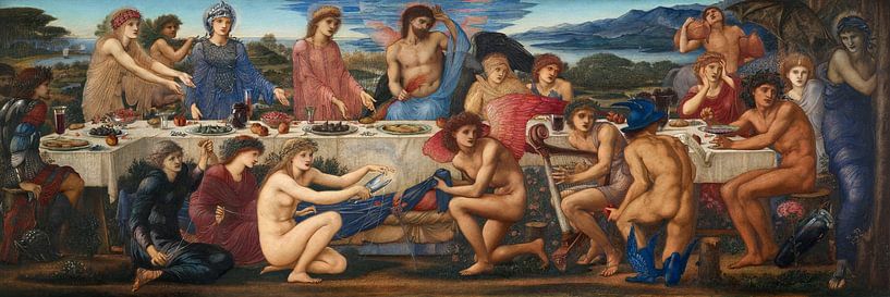 Edward Burne-Jones - The Feast of Peleus by 1000 Schilderijen