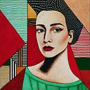 Portretten geschilderd in expressionistische stijl nr.10 van Jan Keteleer (JanKé): Een reis voorbij het canvas thumbnail