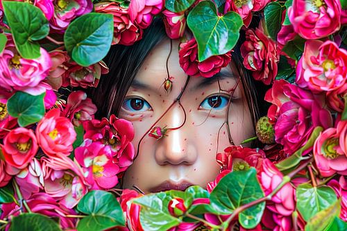 schilderachtig portret bloemen