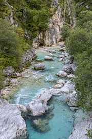 Soca-Schlucht Bovec Slowenien