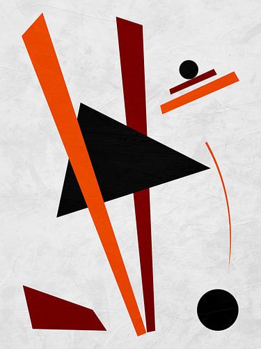 Abstract organic geometric art in earth tones