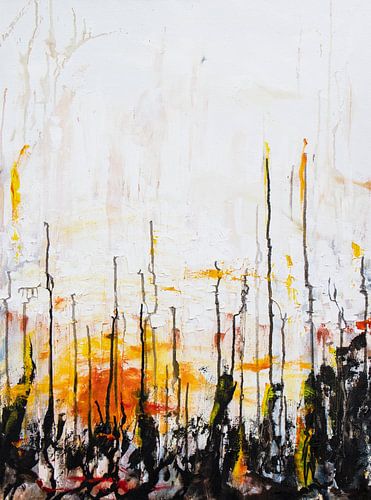 abstracte zonsopkomst 2020 van David Berkhoff