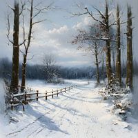 Rustig winterlandschap