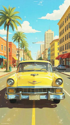 Vintage Car in Miami