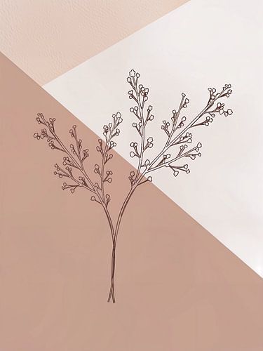 Neutral Beige Shades | Mid-Century Minimalist Abstract Modern Artwork 04