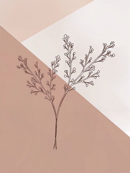 Neutral Beige Shades | Mid-Century Minimalist Abstract Modern Artwork 04 by Colors of Spring