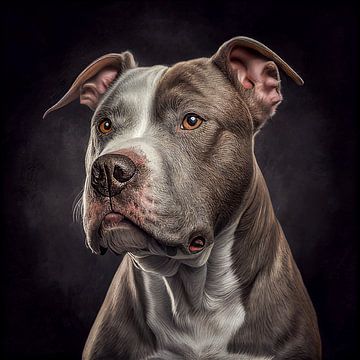 Portret van een Staffordshire Terrier Illustratie van Animaflora PicsStock