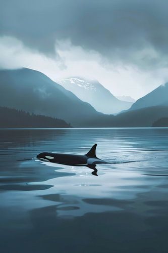 Orka in kalm water