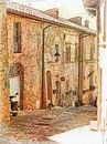 Via Della Piaggia Paciano Umbria by Dorothy Berry-Lound thumbnail