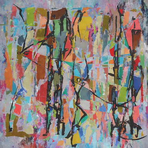 Versnipperd gekleurd papier