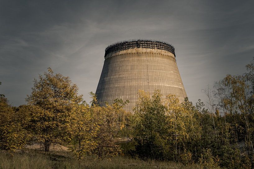 Unfinished cooling tower of unit 5 of the Chernobyl nuclear power plant by Robert Ruidl