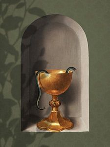 Snake in Chalice von Marja van den Hurk