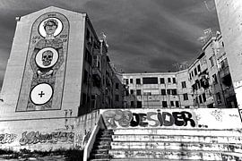 Wall painting depicting Saint Rosalia – patron saint of Palermo by Silva Wischeropp