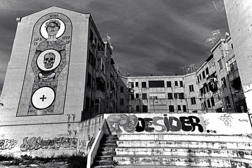 Wall painting depicting Saint Rosalia – patron saint of Palermo