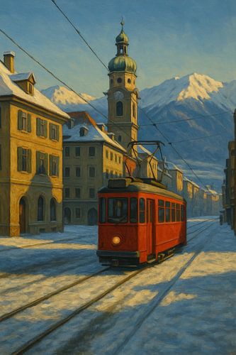 Ochtendlicht op Tiroolse rails