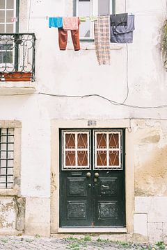 Old Facade Door and Wax by Patrycja Polechonska