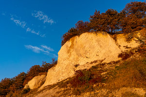 Kreidefelsen Sassnitz auf der Insel Rügen in Deutschland bei Sonnenuntergang