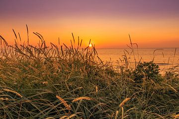 Sunset in Domburg from behind the dunes by Rick van de Kraats