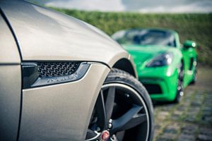 Jaguar F-Type - Porsche Boxster sur Sytse Dijkstra