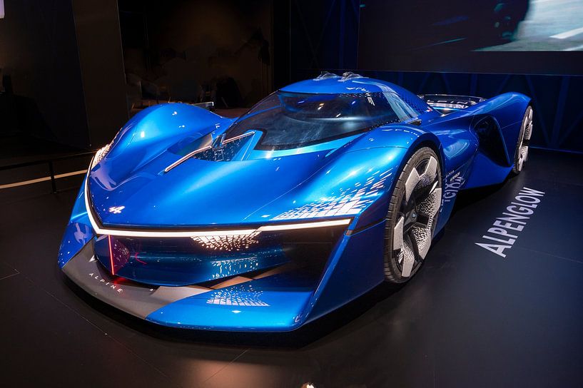 Alpine Alpenglow conceptauto op waterstof van Sjoerd van der Wal Fotografie