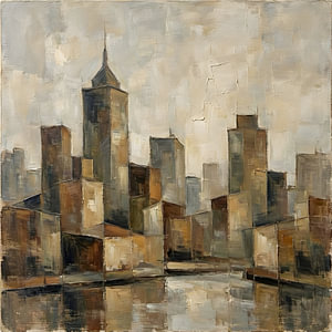 New York Abstract Aardetinten