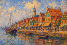 Peinture de Volendam, Pays-Bas sur Johannes