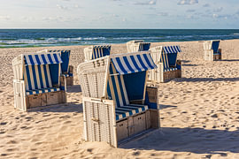 Strandkörbe am Strand von Hörnum auf Sylt an der Nordsee