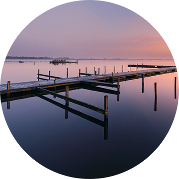 Zonsopkomst aan het Leekstermeer