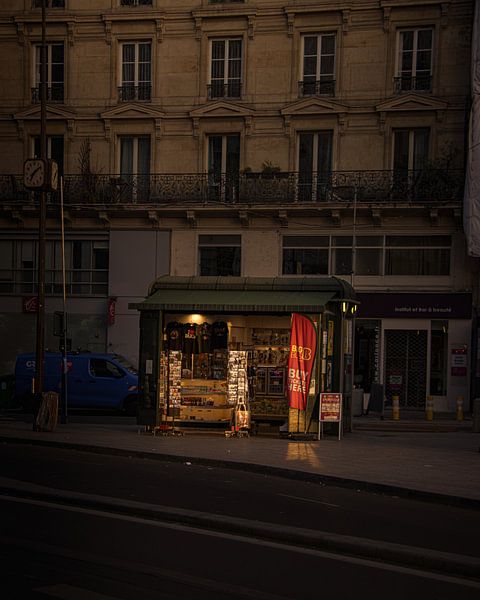 Newspaper Kiosk in Paris. by guido ijzerman