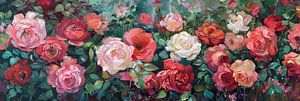 Rosen in voller Blüte