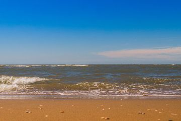 Strand en golfslag van Michael Ruland