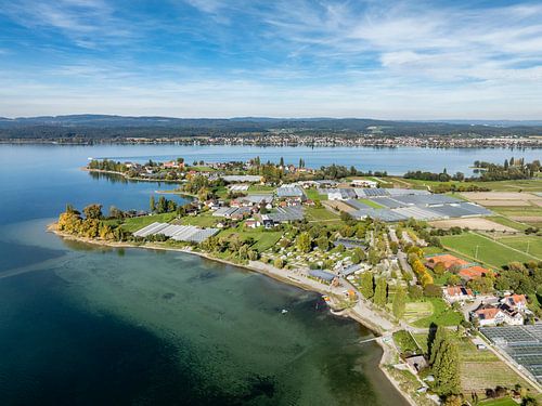 Het eiland Reichenau op een nazomerdag
