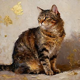 Cat Art Collection - Huiskat met kort haar van Johannas Art Creations