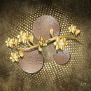 "Golden Blossom on Texture" by Eveline Cleyman thumbnail