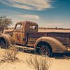 Alter Pick-up-Truck in der Kalahari-Wüste, Namibia von Jille Zuidema