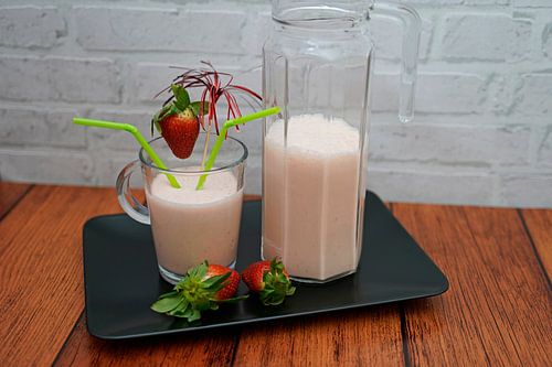Aardbeien Milk Shake