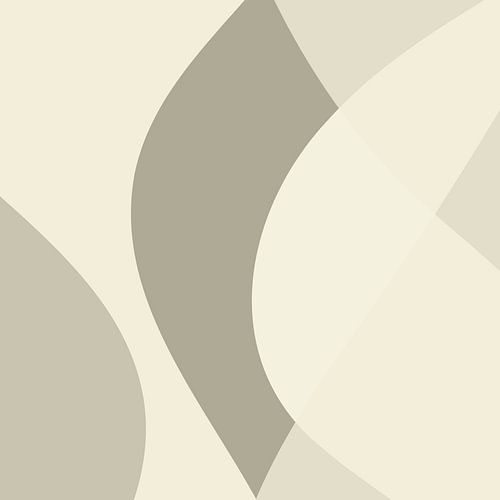 Abstracte organische vormen in neutrale kleuren nr. 9