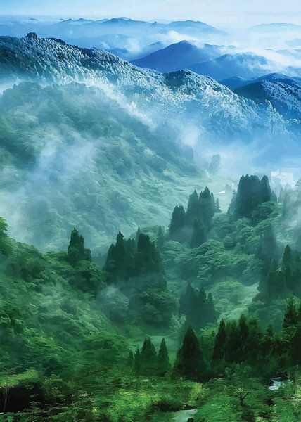 Gelassene Bergflucht von PublicArt77