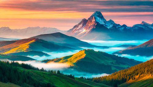 Landschaft mit Berge