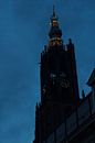 Silhouet Lieve vrouwe toren in Amersfoort van Lars van 't Hoog thumbnail