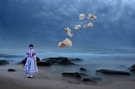 Das Mädchen am Strand von Ursula Di Chito Miniaturansicht