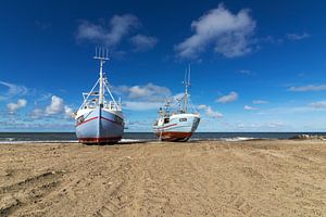 Fischerboote am Strand