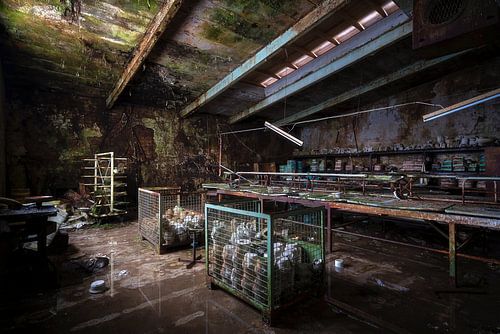 Usine de poterie abandonnée.