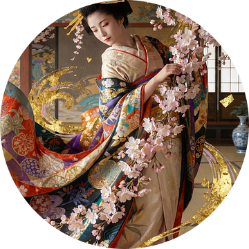 Japanse kunst tradioneel Geisha