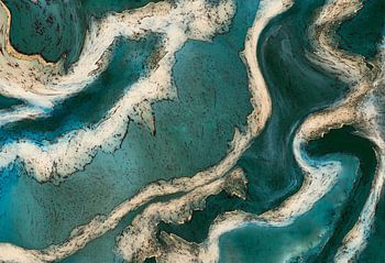 Swirling Aqua Currents