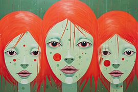 Fröhliche Gemälde von Wunderbare Kunst